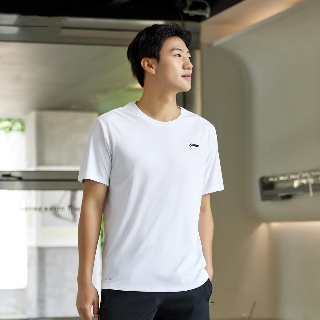 Li Ning T Shirts Men's Crew Neck Moderate ATSU761-2