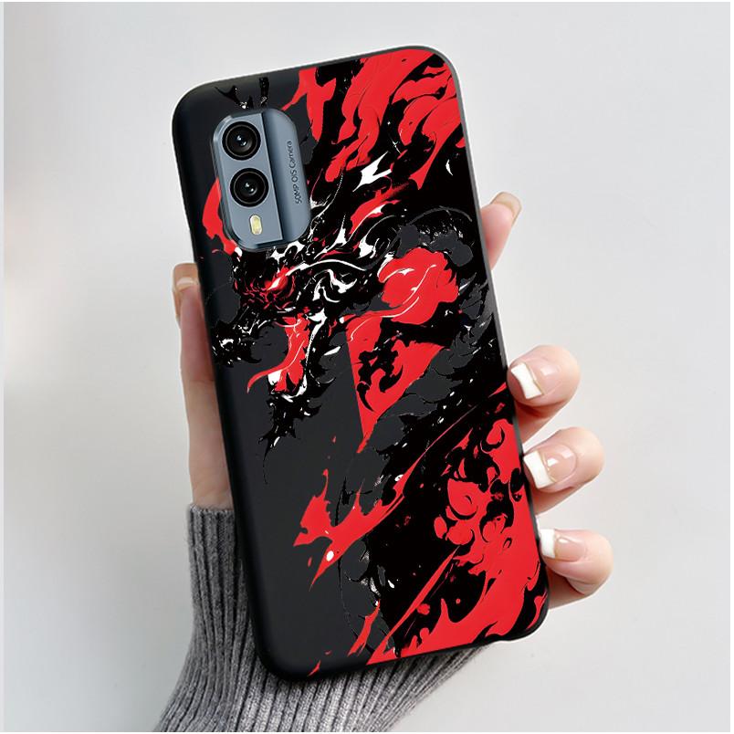 Bumper Rezistent la Șocuri Husa Moale Pentru Nokia X30 5G Drăguț Model Nou Design Carcasă Pentru Nokia XR21 Cu Culoare Jelly Negru Viral Husa