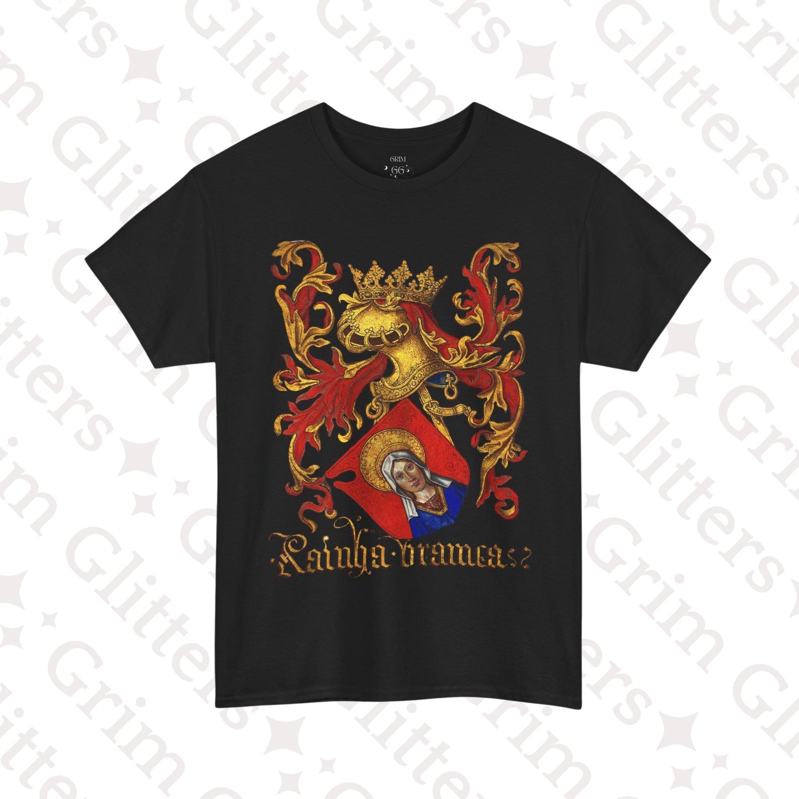 White Queen T-Shirt: Medieval Heraldry, Fantasy Arms 2XL