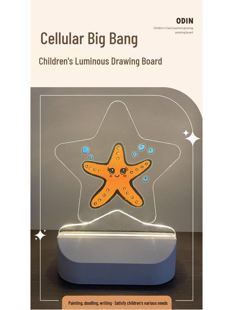 Erasable LED Drawing Board for Kids – Portable Desktop Doodle and Message Board