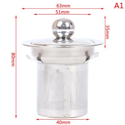 Reusable Stainless Steel Tea Strainer Mesh Infuser Basket Loose Tea Leaf Infuser