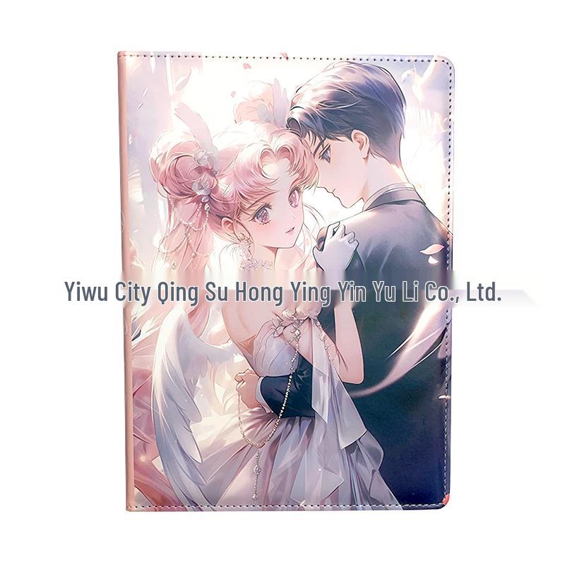 B5 Anime Girl Leather Hardcover Notebook and Diary A-257