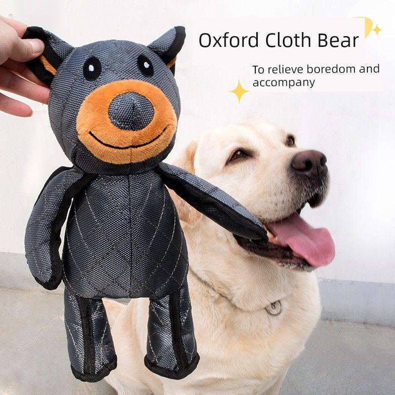 

Pet Supplies Dog Plush Bear Toy Oxford Cloth Durable Molar Relieving Stuffy Accompany Sound Bear Pet Toys Oxford cloth teddy bear