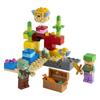 LEGO Minecraft Barriera Corallina 21164 Mattoncini Giocattolo Regalo Videogioco Oceano Ragazzi Ragazze Età 7+