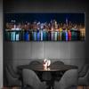 New York Manhattan Landschaft Skyline Ansicht Leinwand Gemälde an der Wand Kunst Poster und Drucke Leinwand Bilder Home Wall Decor