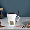 130 ml Schokoladen-Fondue-Tasse mit Gabel zum Kochen von Süßigkeiten, Mahlzeiten und für den Heimgebrauch.