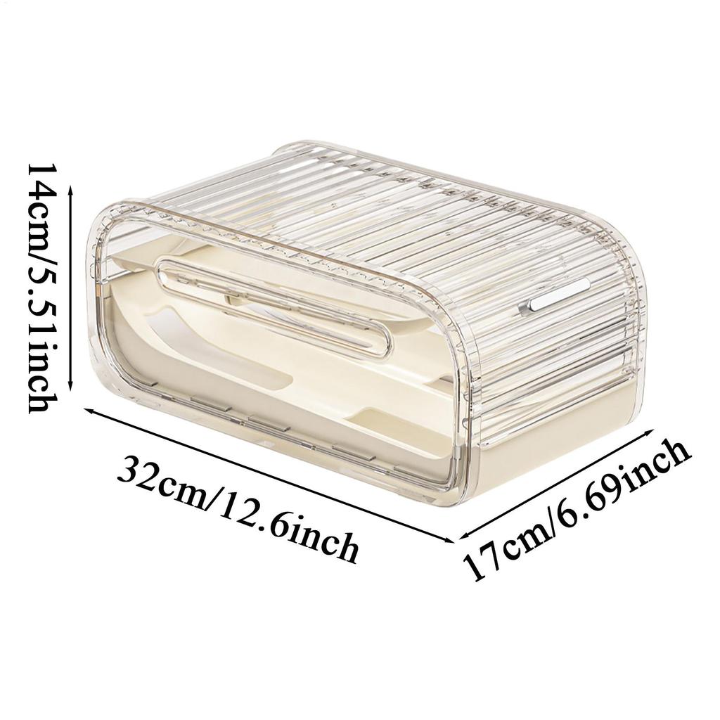 Fridge Egg Holder Automatic Rolling Storage Dispenser Egg Holder Countertop Storage Box For Freezer Home Kitchen Pantry Cabinet