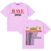 New Album Loose T Shirts Raye Double Sided Print Women Unisex Pop Oversized Crewneck Summer Fans Casual Short Sleeve T Shirt Unisex