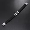 Men PU Leather Bracelet Magnet Buckle Bangle Birthday Gift