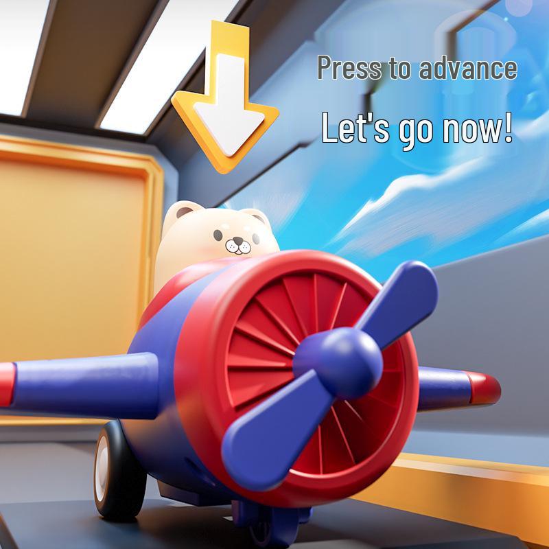 Children's Inertial Pull-Back Small Airplane Toy Car