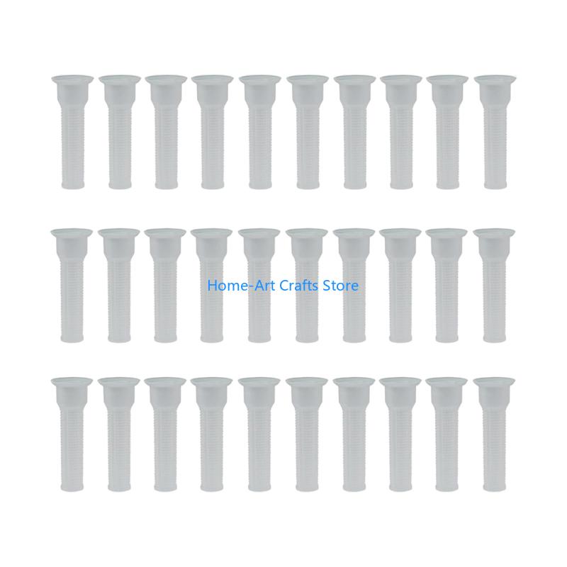 Y3NA 30Pcs Easy Cleaning Plastic Nozzle Filter Inserts with Fine Screen Filter Garden Irrigation Outdoor Maintenance