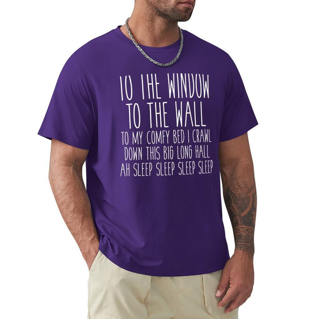To My Comfy Bed I Crawl T-Shirt Oversizeds Vintage Sports Fans Men'S Clothing