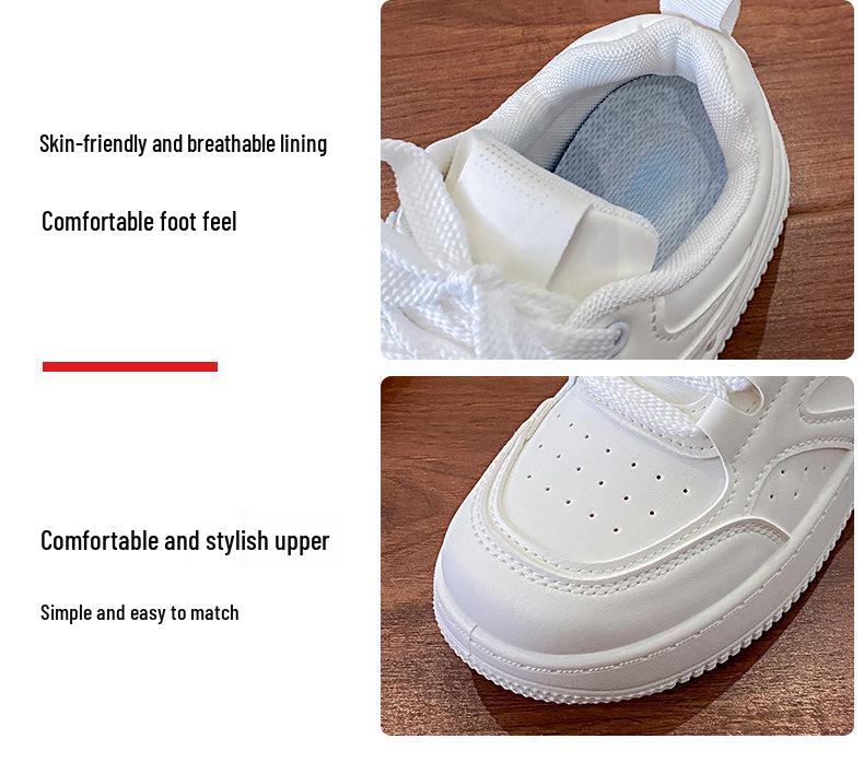 2024 Trendy All-Season Korean-Style Women’s Sneakers: Original White College-Style Sports Shoes