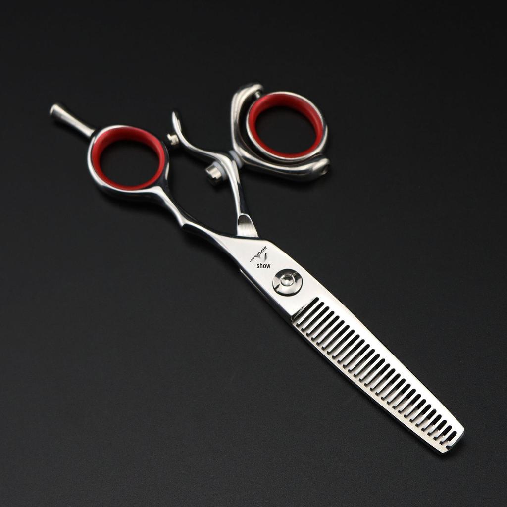 Naipusen 720° Rotating Hairdressing Scissors Set - Straight, Thinning & Bang Shears