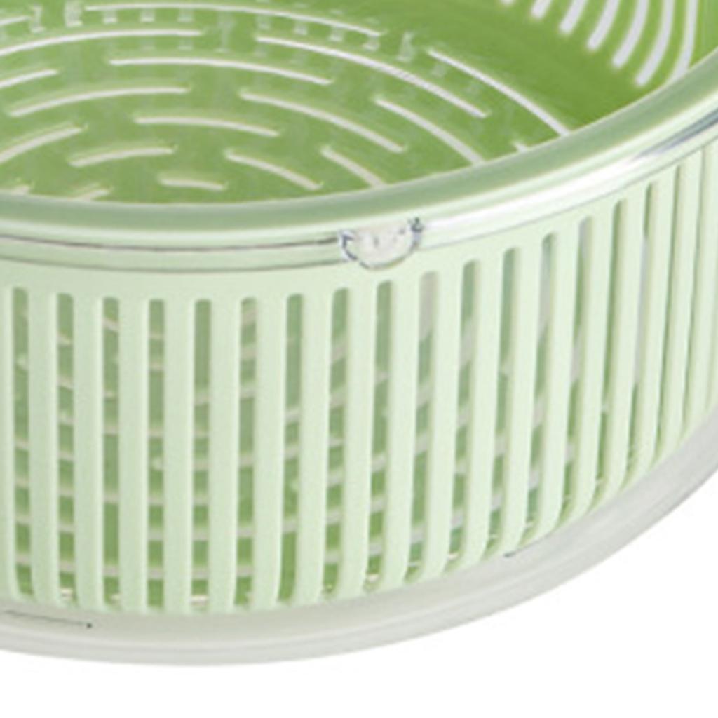 Küchensieb-Set mit Schüssel Sieb Drehbarer Doppelschichtiger Abtropfkorb Obst Gemüse Waschen