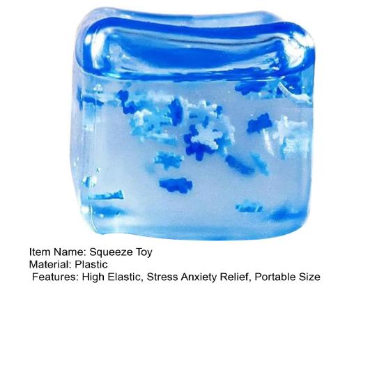 Candy Squeeze Toy Stress Anxiety Relief Waterdrop Bear Cube Sensory Toy Teens Adults Portable Soft Pinch Toy Party Favors