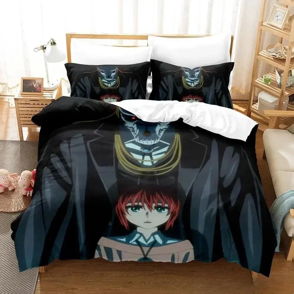3D Print  Mahou Tsukai no Yome Bed Set Duvet Cover Pillowcase Bedding Set Bed Linen Sheet Quilt Cover Full Queen King Size