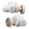 4PCS Bathroom Pulley White Shower Cabins Sliding Glass Door Glide Rollers 19mm-29mm Replacement Wheels For Glass Sliding Door