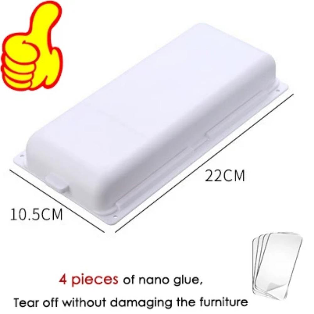 Versteckte Schublade unter dem Schreibtisch Verstecken Sie Geld am Boden des Schranks Versteckter Schreibtischutensilien-Organizer Ständer Box Zuhause Nano Klebestift