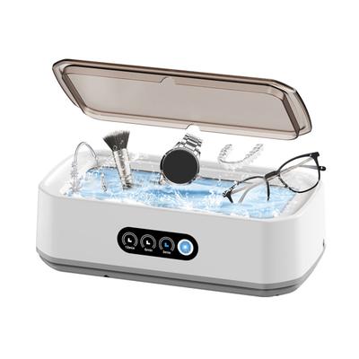 Yousheng Ultrasonic Jewelry Ring Cleaner 650ml Large Capacity Ultrasonic Cleaning Machine 3 Time Modes Professional Ultrasonic Cleaner