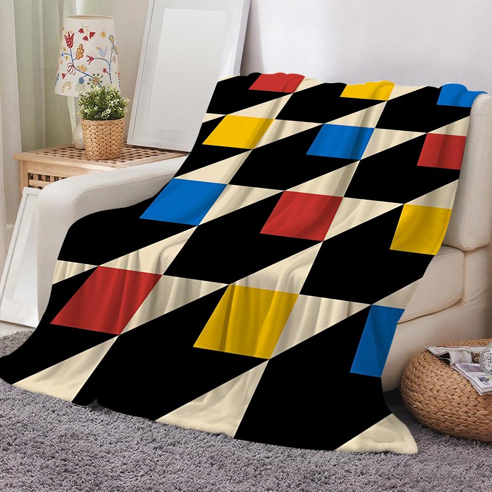 Famous B-Bauhaus Designs Throw Flannel Throw Blanket: Soft Kid-Friendly Warm Anti-Static All Season Washable Couch Bed Home