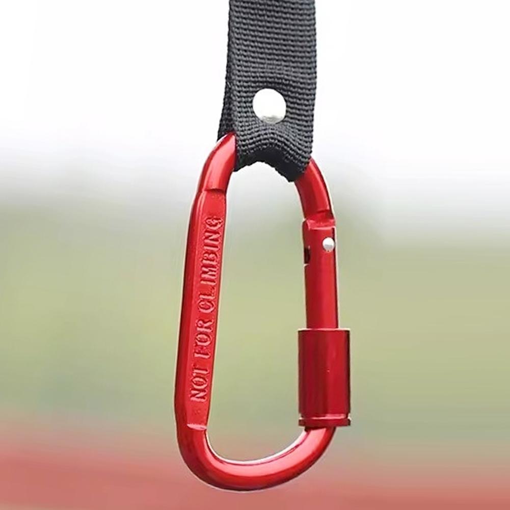 Lockable Handlebar Hook with Carabiner Multifunctional Hanging Strap for Electric Bike Scooter Motorcycle Storage Use