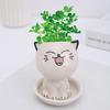 Plants Pot Decorative Anti-cracking Compact Mini Cat Shaped Flower Pots for Landscaping Decoration