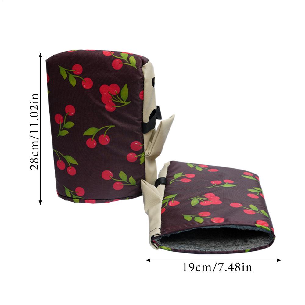 Мотоциклетные Рукавицы Перчатки на Руль Мотоцикла Зимние теплые Перчатки на Руль Накладки Водонепроницаемые Зимние Термоперчатки для Мотоцикла