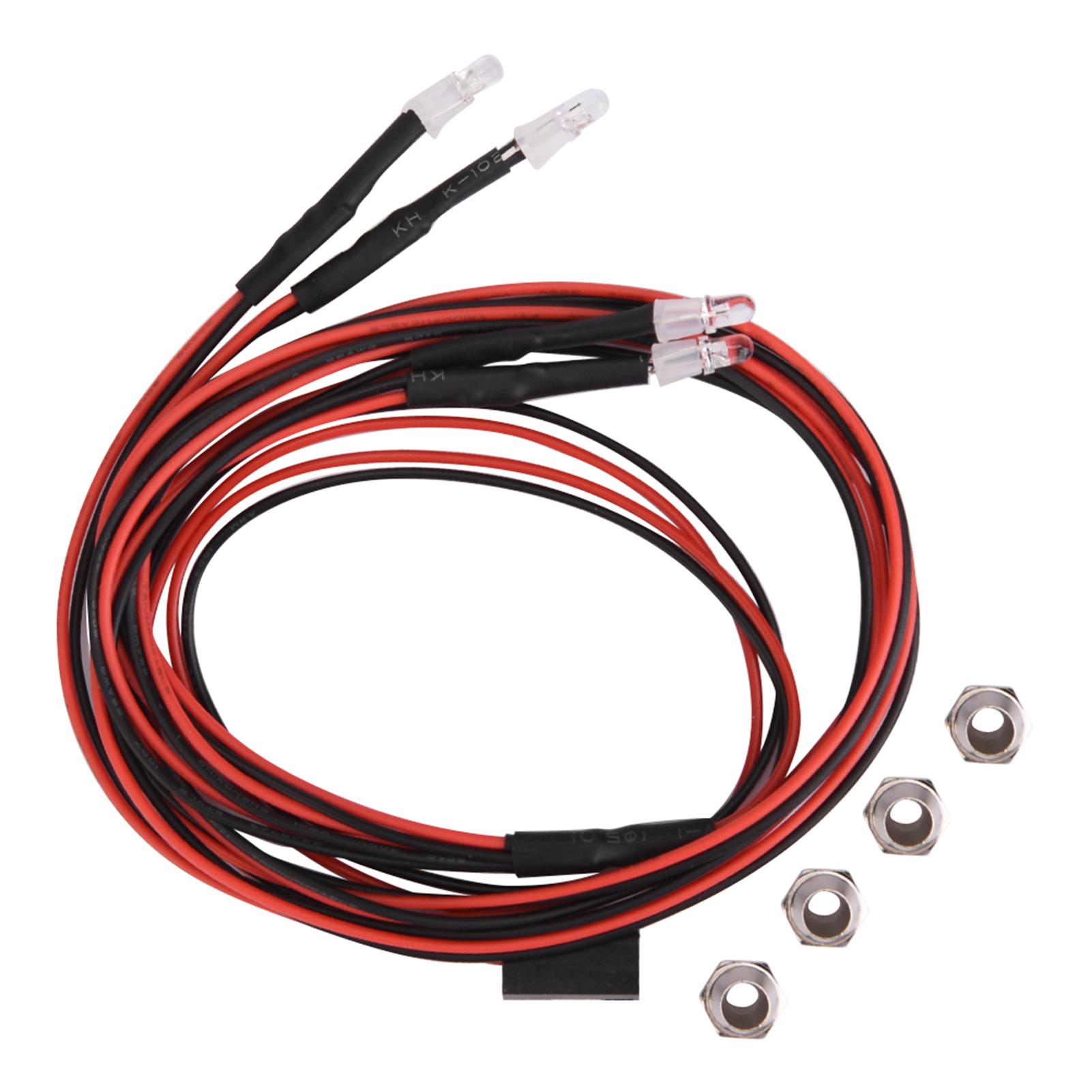 

4PCS Headlights RC Accessory LED Lights for Model Drift Car