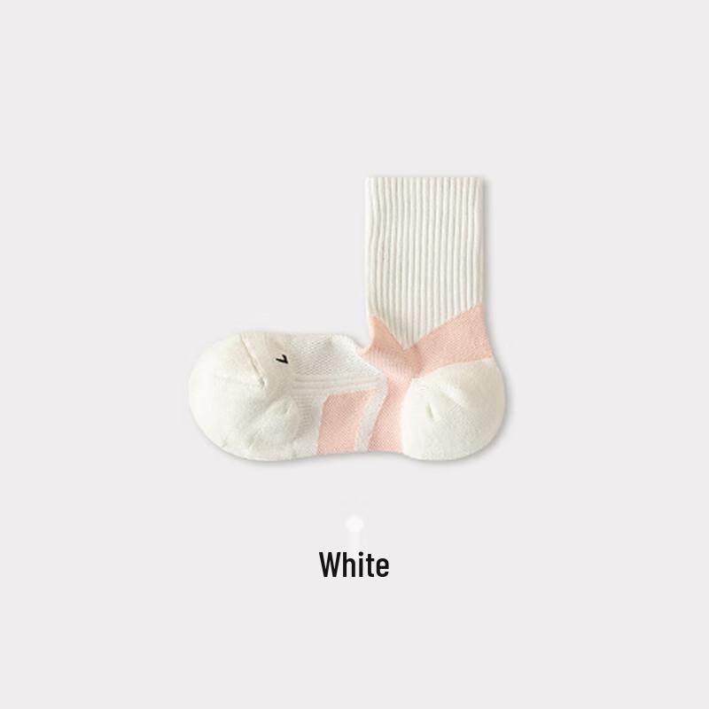 Женские зимние махровые носки до середины голени с помпонами