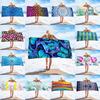 Printed Microfiber Beach Towel With High Water Absorption For Beach And Outdoor Activities