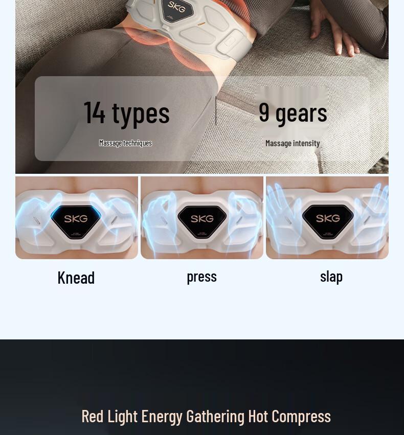 SKG G7 Deluxe Waist Massage Belt with Vibration and Heating