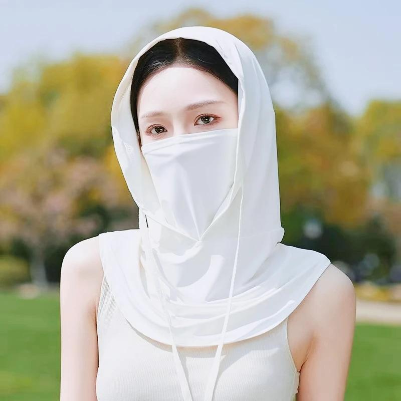 Women Anti-UV Face Mask Balaclava Sunhat Sun Protection Breathable Full Neck Hood Covers Outdoor Summer Cycling Fishing Hiking