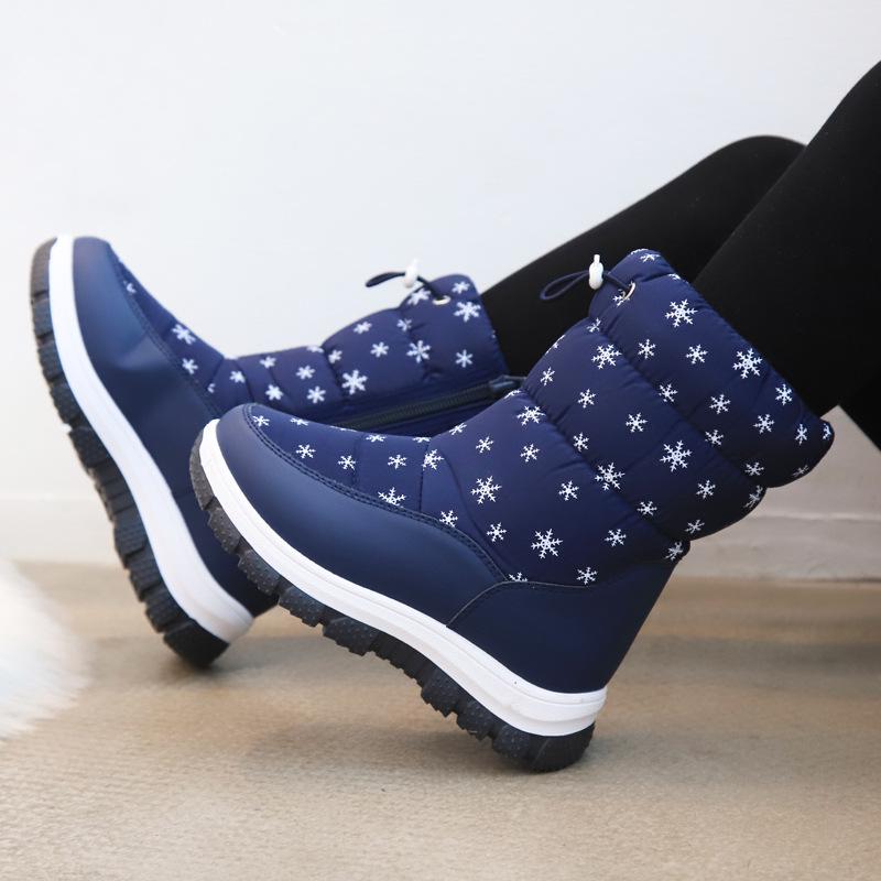 Kinder Winter Mid-Calf Schneestiefel - Dicke Sohle, Warm, Wasserdicht, Plus Samt.