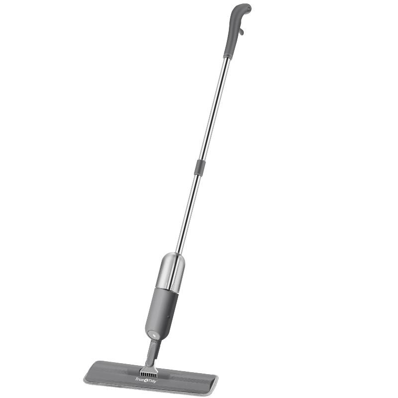 New Eco-Friendly Multi Surface Spray Mop Broom Refillable Water Bottle and Reusable Mop Pad  Cleans Home, Wood Tile  Vinyl verde