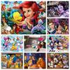 5D Diamond Painting Cute Cartoon Characters Mosaic Cartoon Full Round Drill Embroidery Seaside Flower Home Decor