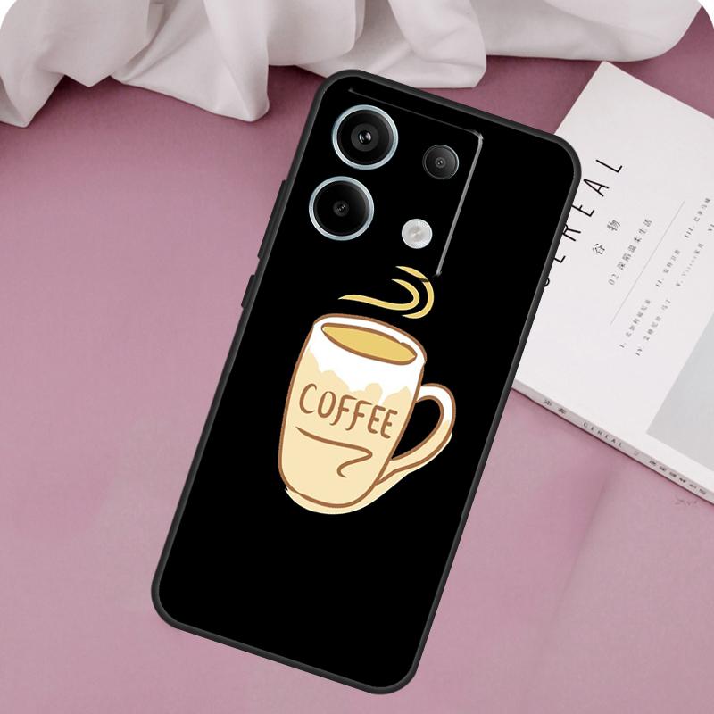 

Coffee Wine Cup Case For Xiaomi Redmi Note 14 13 12 11 10 9 15 Pro Plus Redmi 15 14C 10C 12C 13C 15C Cover Redmi Note 11