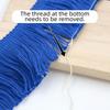 25m Length 4cm Width Cotton Lace Fabric Trim DIY Craft Cross Hollow Out Tassel Trim Clothing Decor Fringe Trim for dress