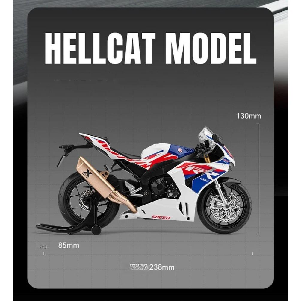 1/9 Honda CBR 1000RR-R Fire Blade Alloy Sports Motorcycle Model Diecast Street Racing Motorcycle Model Sound Light Kids Toy Gift