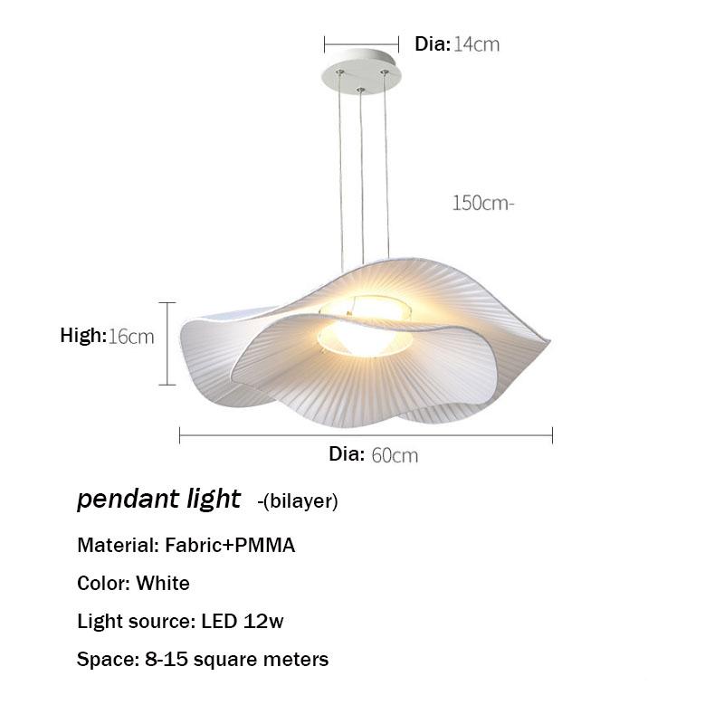 Nordic LED Lotus Leaf Lamp Modern Creative Room Lighting Decoration Dinning Table Chandelier Restaurant Pendant Lamps Lustre