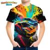 Kids Clothes Boys Tshirt Short Sleeve Stylish Car Racing Graphic T Shirts Children Summer Clothes Casual Streetwear Boys Clothes