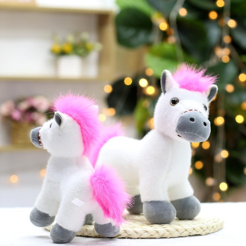Plush Toy Rotatable Simulation Pony Doll Zodiac Horse Ornament Rag Doll Year of Horse Mascot