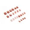 Artificial Nails Wearable Nail Patches Bean Paste Powder Three-dimensional Love Girl Style Blush Gradient Removable Nail Patches