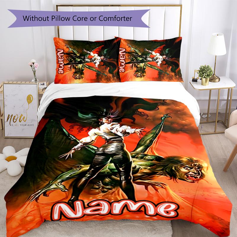 3pcs Custom Name Rock Ozzy Osbourne Bedding Set Duvet Cover Closure Includes 1 Duvet Cover & 2 Pillowcases for All Seasons Bedroom Decor