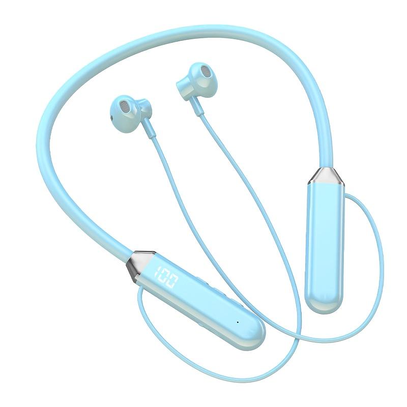 New Digital Display Wireless Sports Noise-Canceling Neckband Headphones with Ultra Long Standby