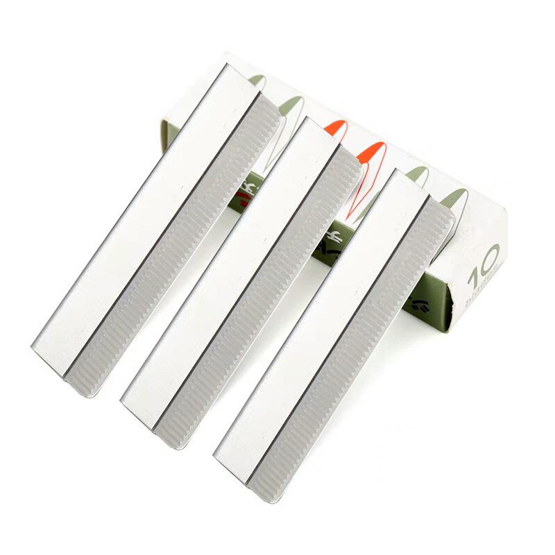 Sharp Genuine Eyebrow Trimmer Blades for Makeup Artists - Photo Studio Beauty Tools with Razor Handle.