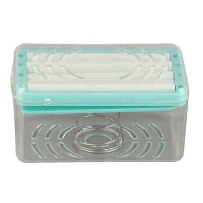 Jabonera Multifuncional con Burbujeador Bandeja para Jabón Estuche Protector para Jabón para Baño Gimnasio Viaje de Negocios