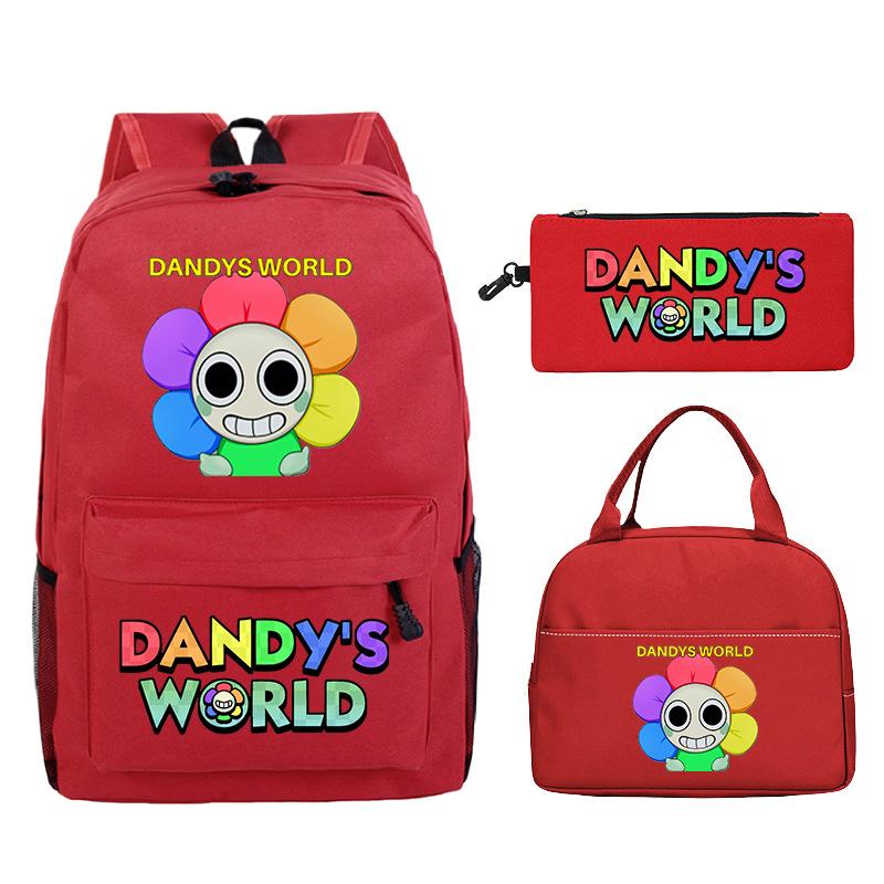 Sac d'étudiant Sac à crayons décontracté Sac à lunch Impression personnalisée Dandy'S World Around