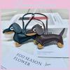 Stylish Leather Dachshund Dog Bag Charm And Keyring Perfect For Gift Giving Occasions