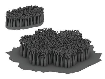 MJ Miniatures Browning M2 Link Set Resin Kit MJEZ35032 1/35 Post-Fire